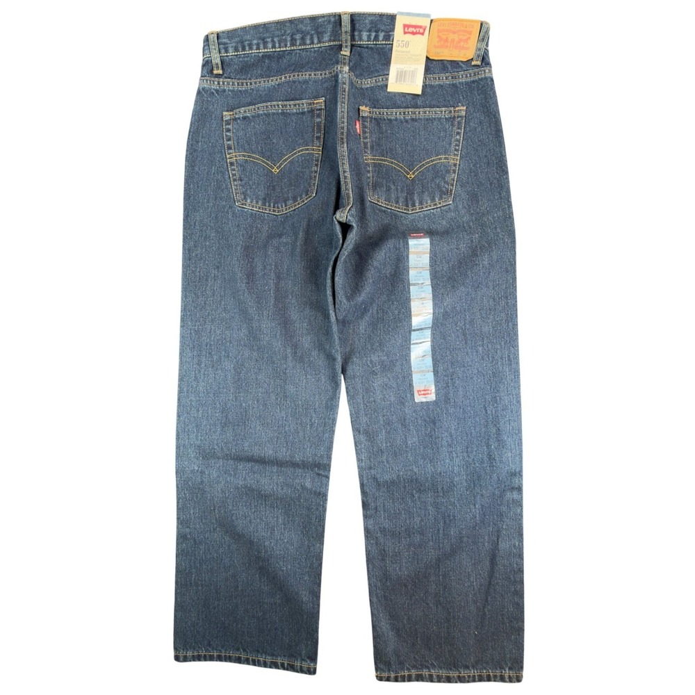 Levis 550 Relaxed Fit Jeans Boys Size 14 Husky 33x28 Blue Denim NWT